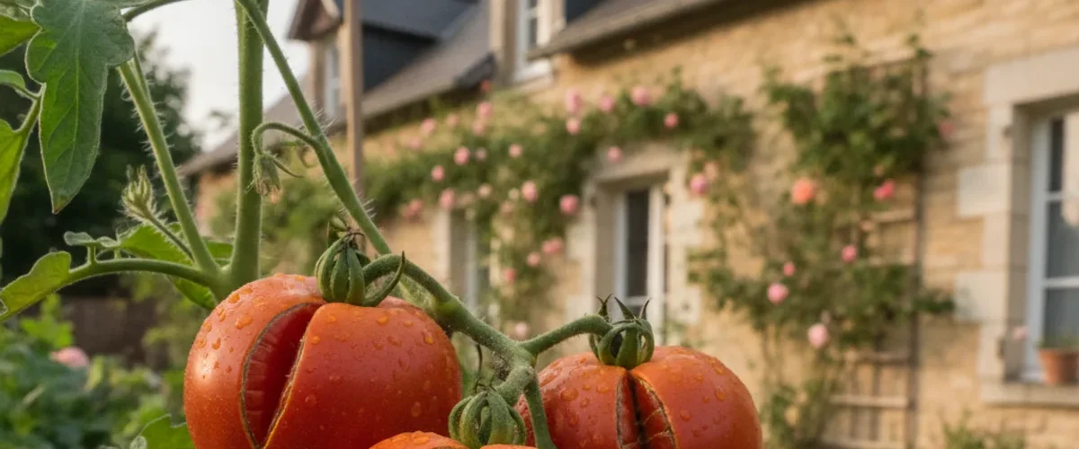 tomates potager fendent elles