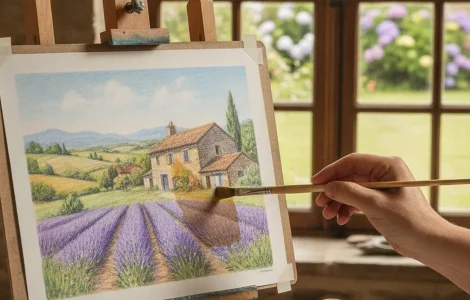 vernir dessin crayon couleur